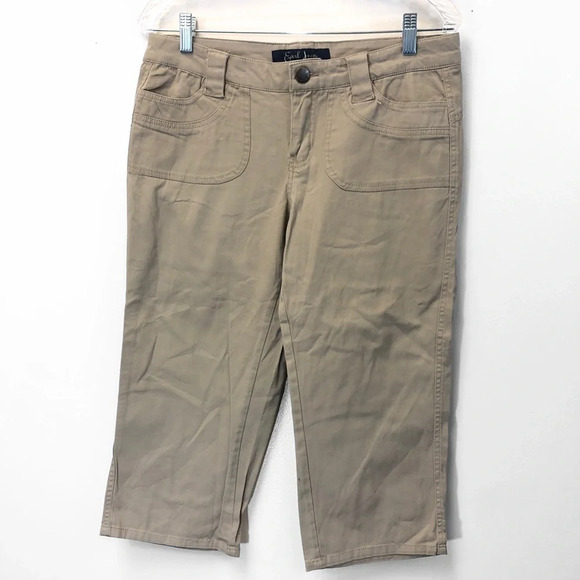 Earl JEAN khaki capri pant‎ 9 - Picture 1 of 4